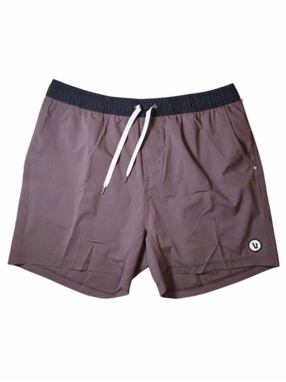 Vuori Kore Short Lined 5" Men's sz XXL Style #V367  Mauve, Black Waistband